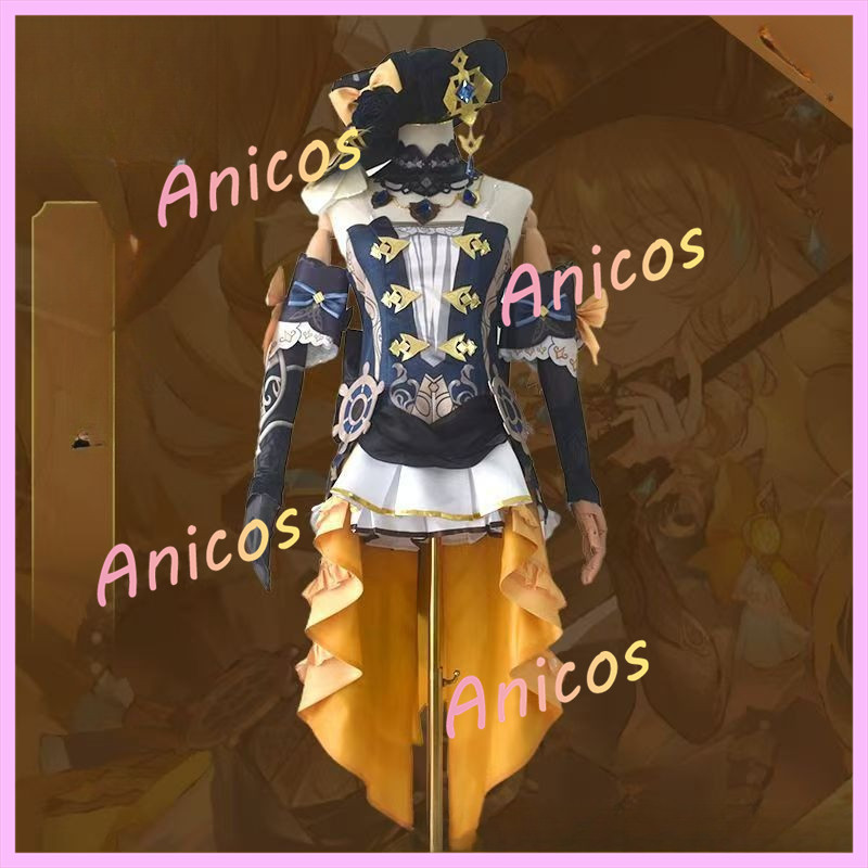 Genshin Impact Navia Cosplay Outfit - Complete Costume with Wig for Anime Events