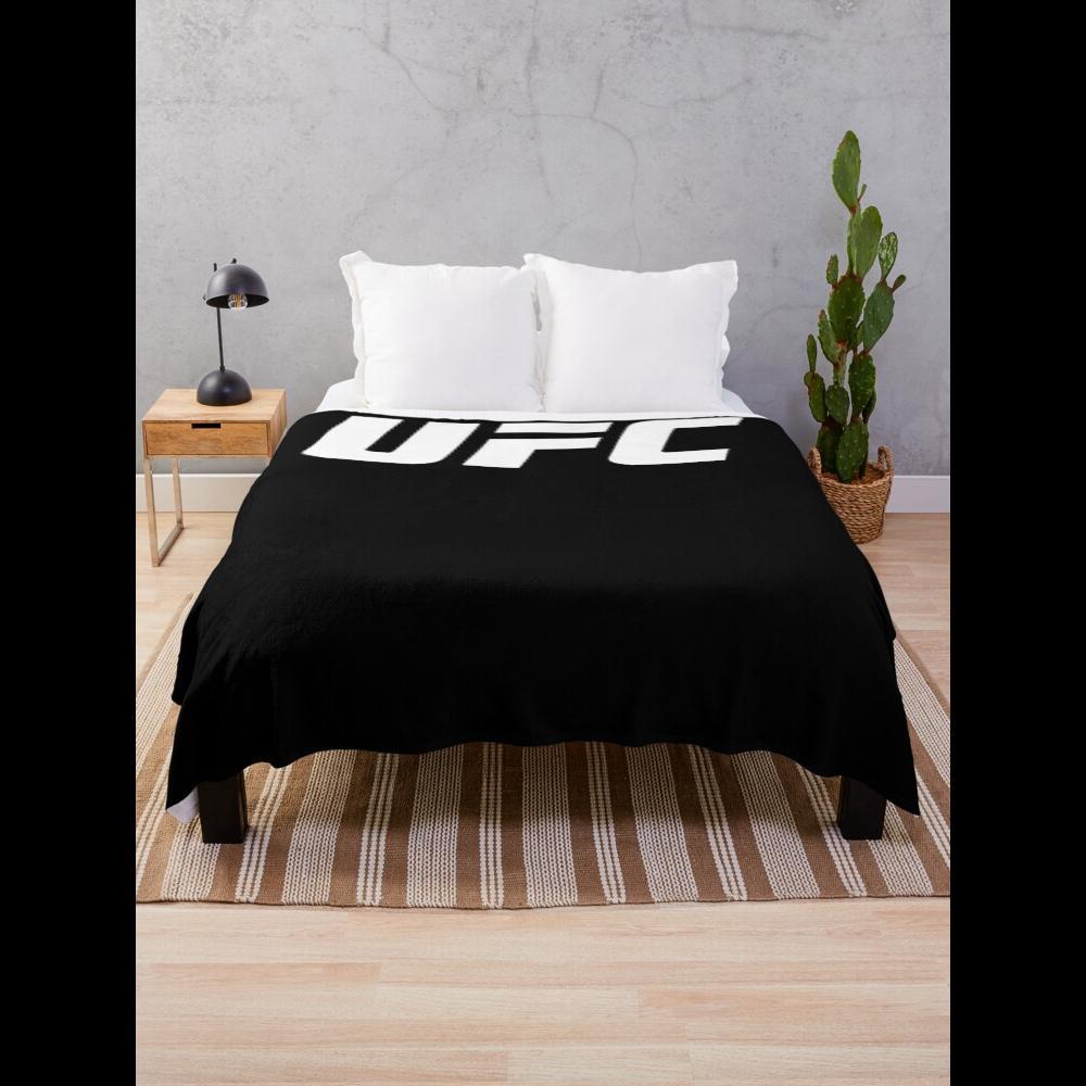 Chăn ném UFC Chăn lông cừu nhẹ mềm mại cho giường đi văng Du lịch Thiết kế UFC chính thức