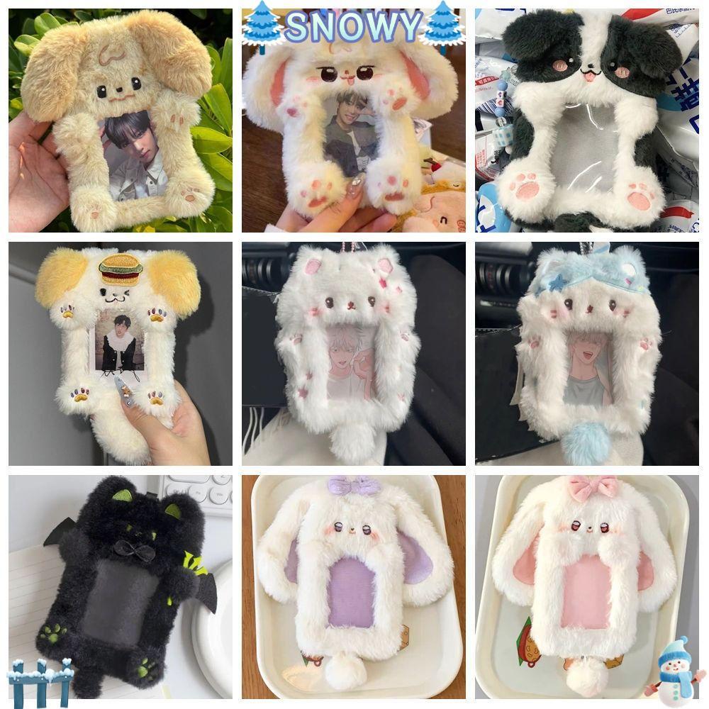 SNOWY Photocard, Thỏ / Chó / Mèo Thỏ Tai Lớn / Border Collie Photo Card Holder, Quà Tặng Thẻ Sang Tr