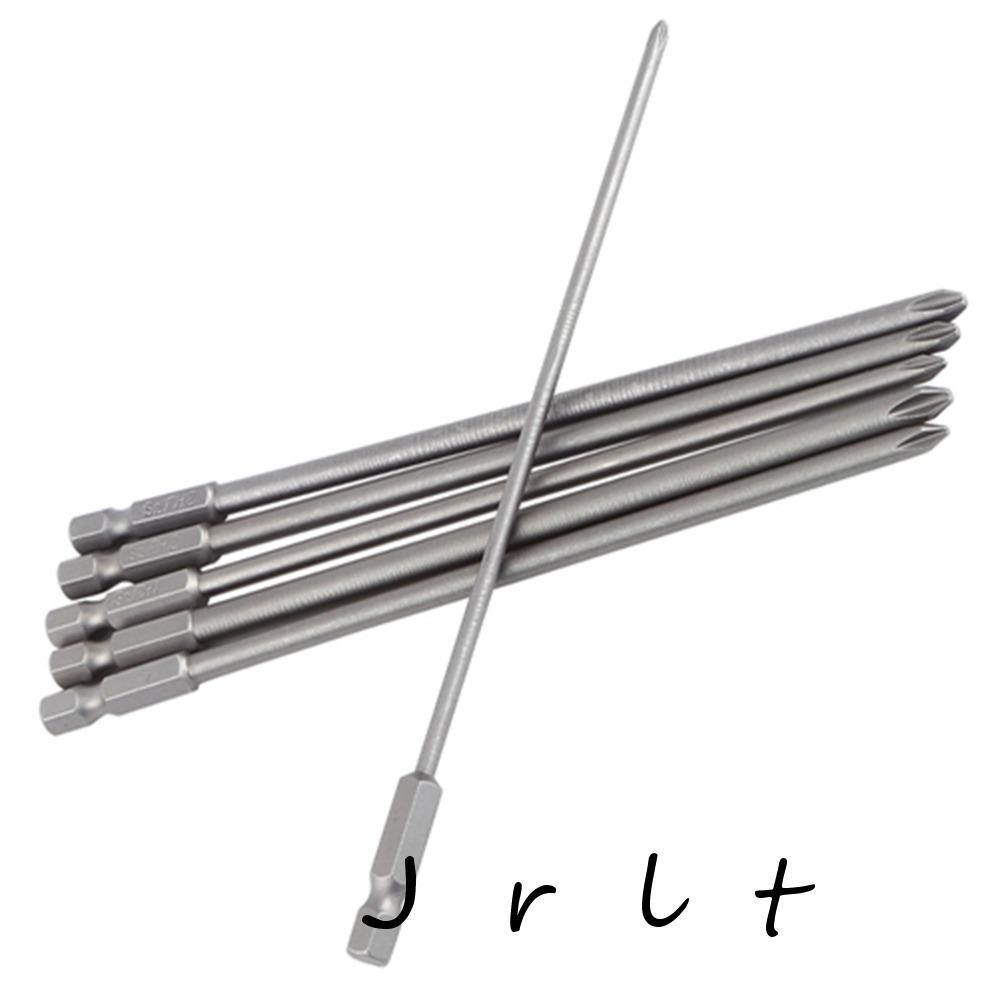 Bộ mũi tuốc nơ vít JRLT 6 chiếc, mũi tuốc nơ vít chéo bằng thép hợp kim 1 / 4 inch S2, chiều dài 150