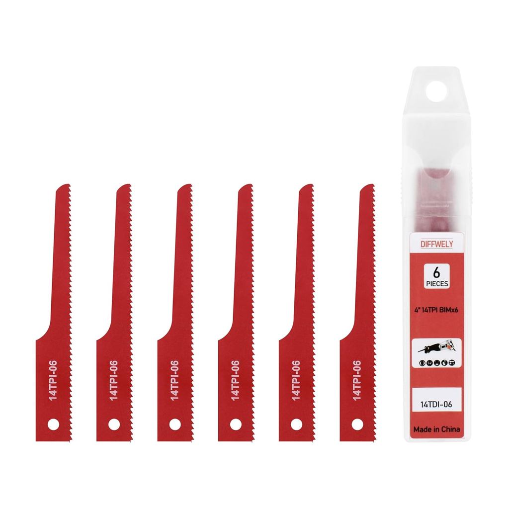 Lưỡi cưa chuyển động không khí P4EV-6, 4 ” 14 TPI 6 chiếc phù hợp với máy cưa chuyển động chuôi 1 / 