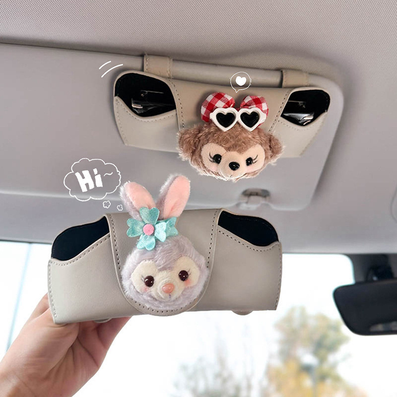 2025 New Car Glasses Case Car Interior Sunglasses Case Storage Sun Visor Cute Glasses Clip High-Grad