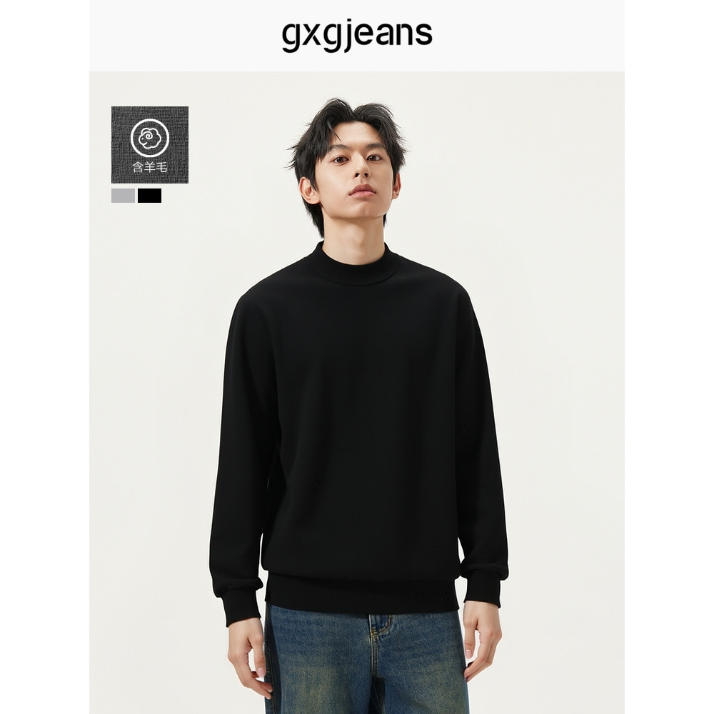 GXG Áo Len Cổ Rùa Nam Chất Liệu Jeans, Đáy Nửa, Nhiều Màu Cho Mùa Đông