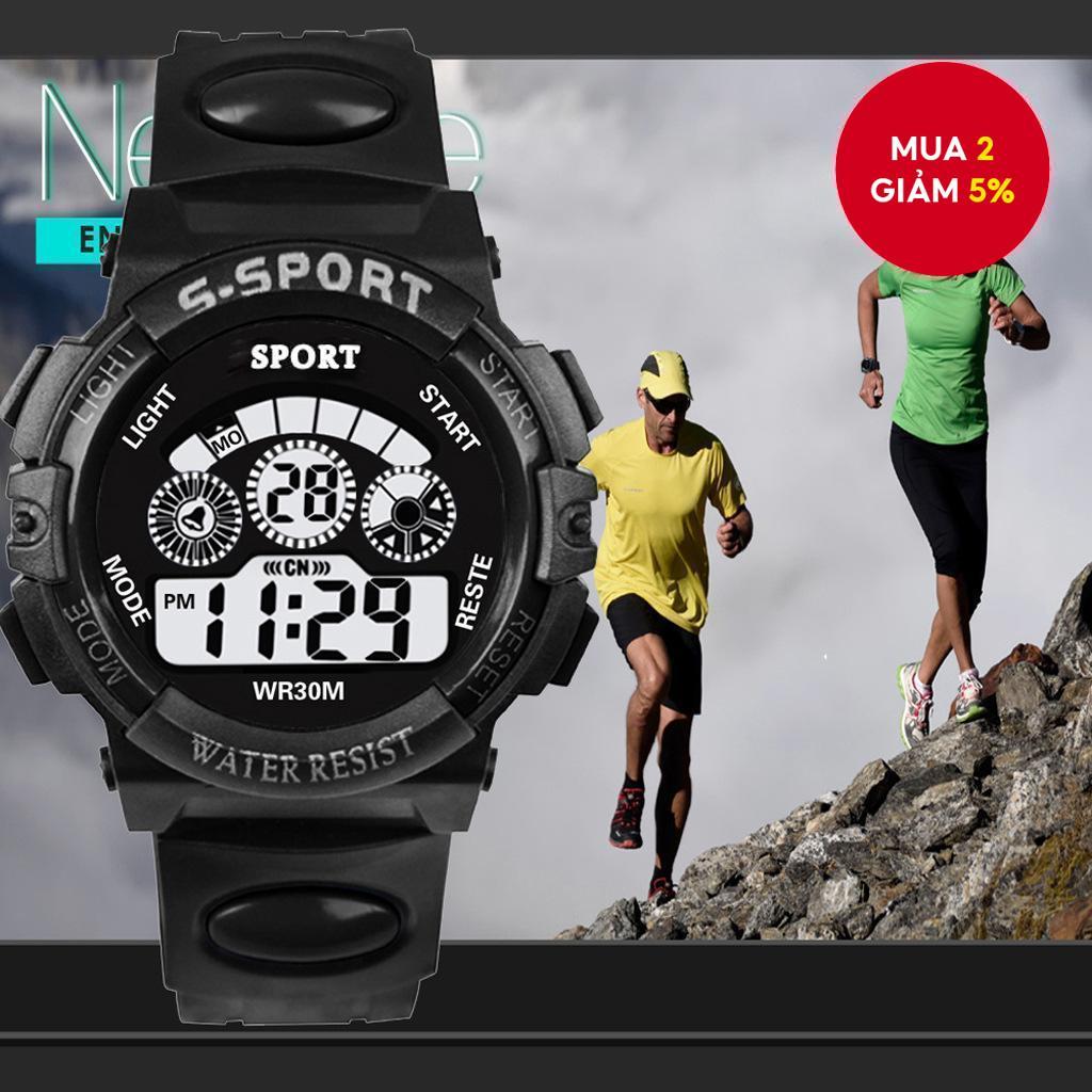 Đồng hồ chống nước trẻ em cho trẻ em Đồng hồ thể thao phát sáng Điện tử dễ thương Đa chức năng