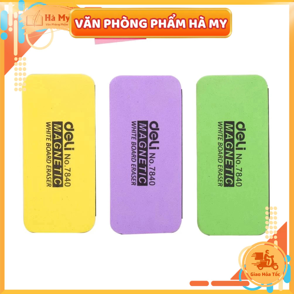 Lau bảng DELI E7840 có gắn Nam châm dính bảng từ