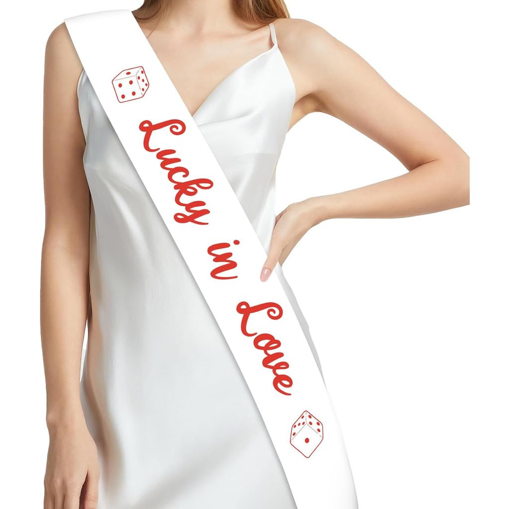 Kreatwow Vegas Bachelorette Trang Trí Tiệc May Mắn Trong Tình Yêu Bachelorette Sash Casino Đêm Cô Dâ