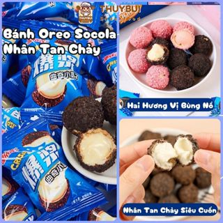  Bánh Oreo Socola Nhân Tan Chảy Mix Socola Dâu Tây Bánh Oreo Tan Chảy Nhân Sữa Chua Kẹo Oreo Bọc Sữa Chảy 3 Lớp 