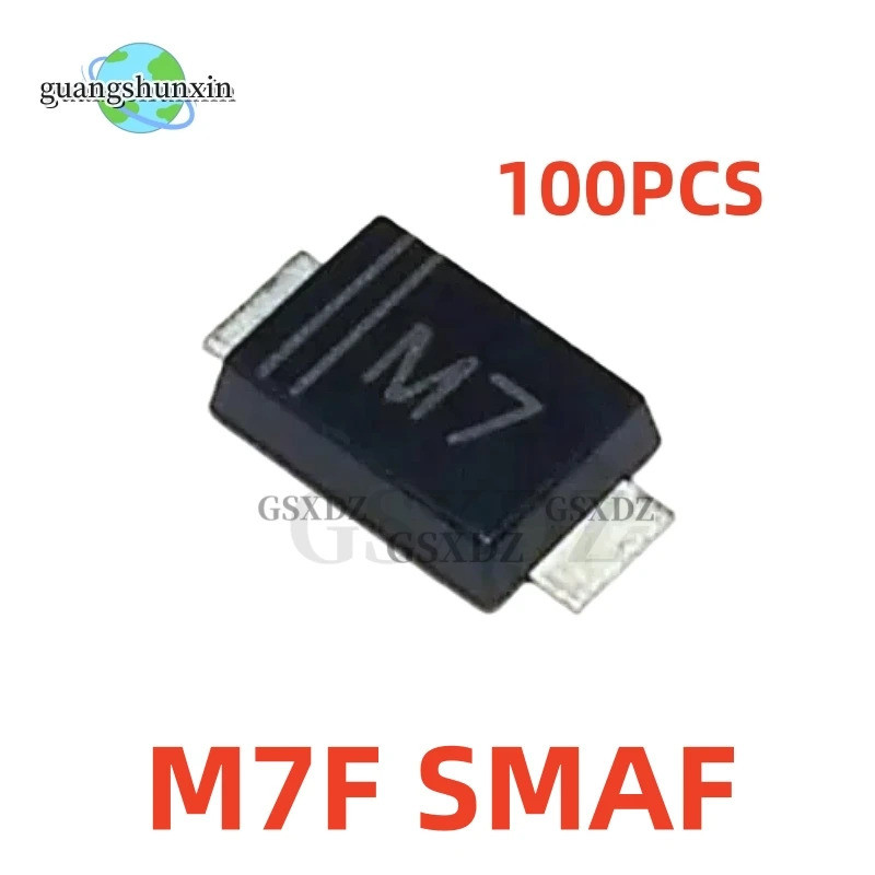100 Chiếc M7 SMA M7F SMAF A7 SOD-123 1N4007 Gắn Bề Mặt Đa Năng Diode Còn Hàng QVFF