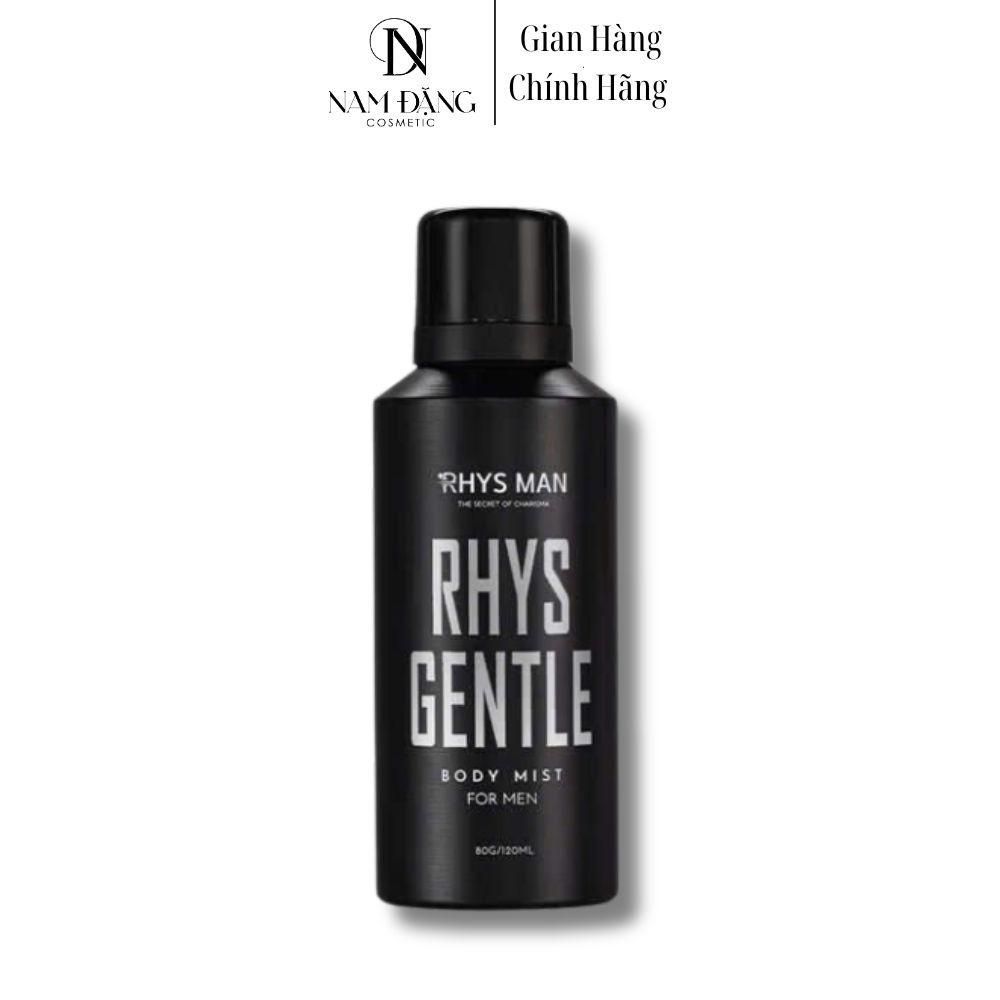 Body mist RHYS MAN xịt thơm toàn thân Rhys Gentle 120ml