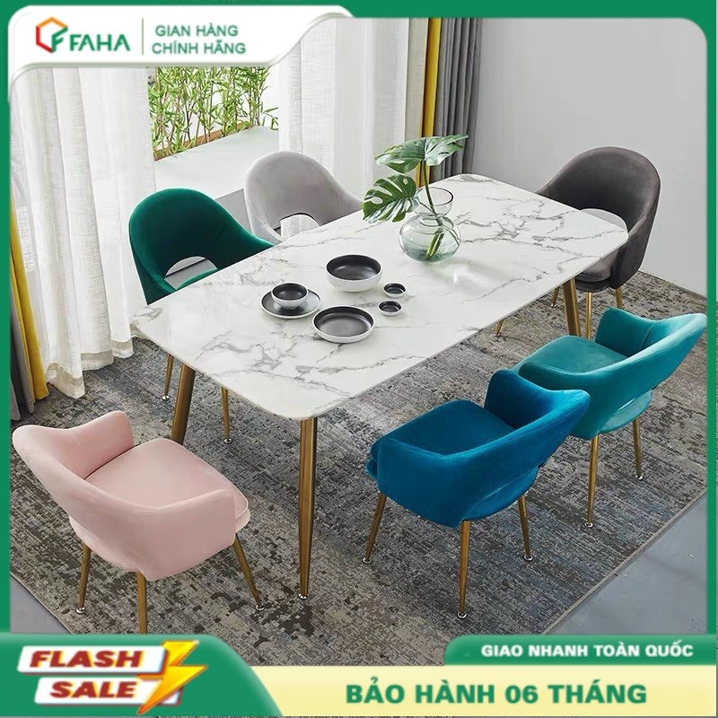 BỘ BÀN ĂN ĐÁ CERAMIC GHẾ ABBY