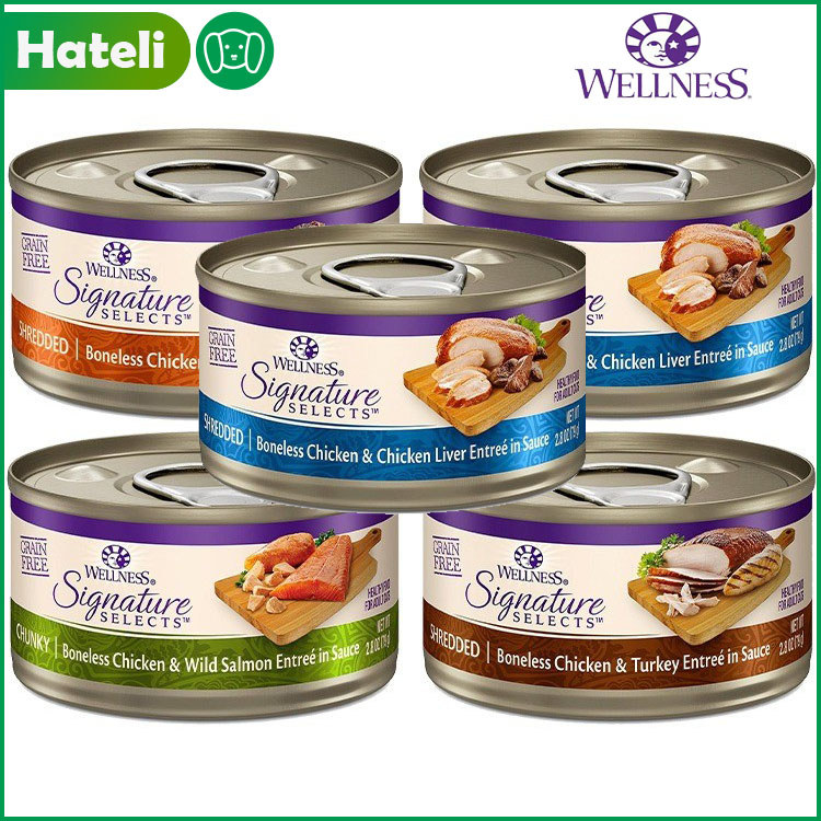 Wellness CORE Signature Selects Flaked Adult Wet Cat Food 79g / 150g, Natural, Protein-Rich, Không N