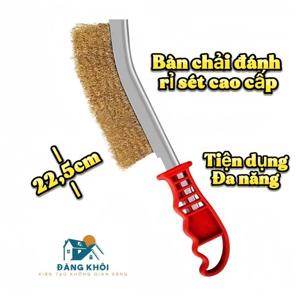 Bàn chải sắt Liwin loại tốt đánh chà rỉ sét, cọ kim loại tiện dụng đa năng ( loại tốt hàng dày )