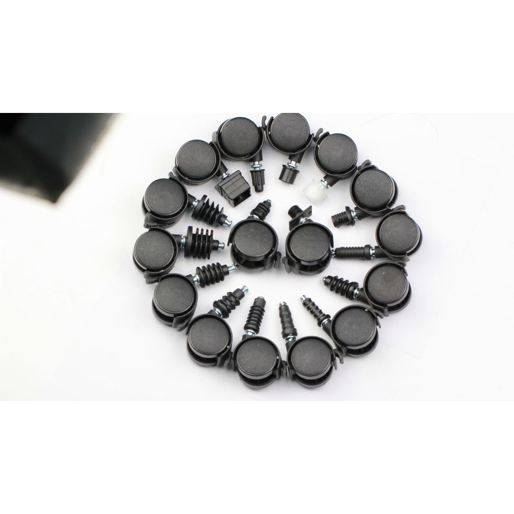 Nylon Đa Năng Bánh Xe Vít Caster 3cm 4cm 5cm 7cm Caster Nhỏ PU Caster Nội Thất Caster