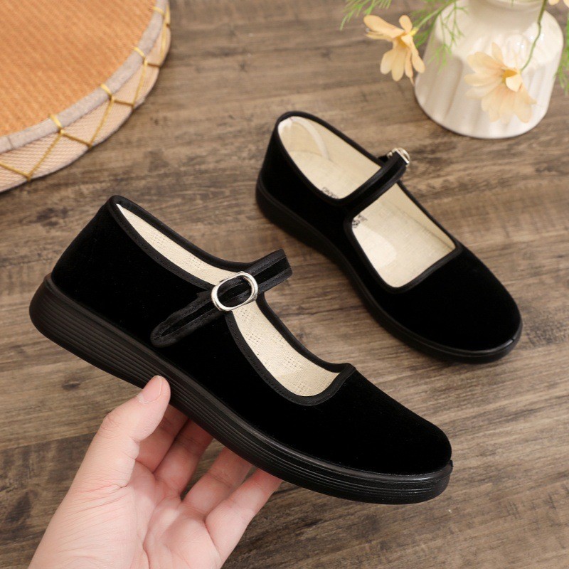 Giày Nữ 2026 Phong Cách Mới Thời Trang Chống Trơn Trượt Thoáng Khí Giày Mẹ Người Cao Tuổi Trung Niên
