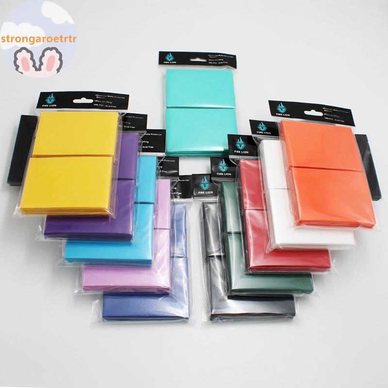 Strongaroetrtr 100 Chiếc 66 * 91 Mm Màu Penny Matte Katana Trading Card Tay Giá Đỡ Lá Chắn Board Gam