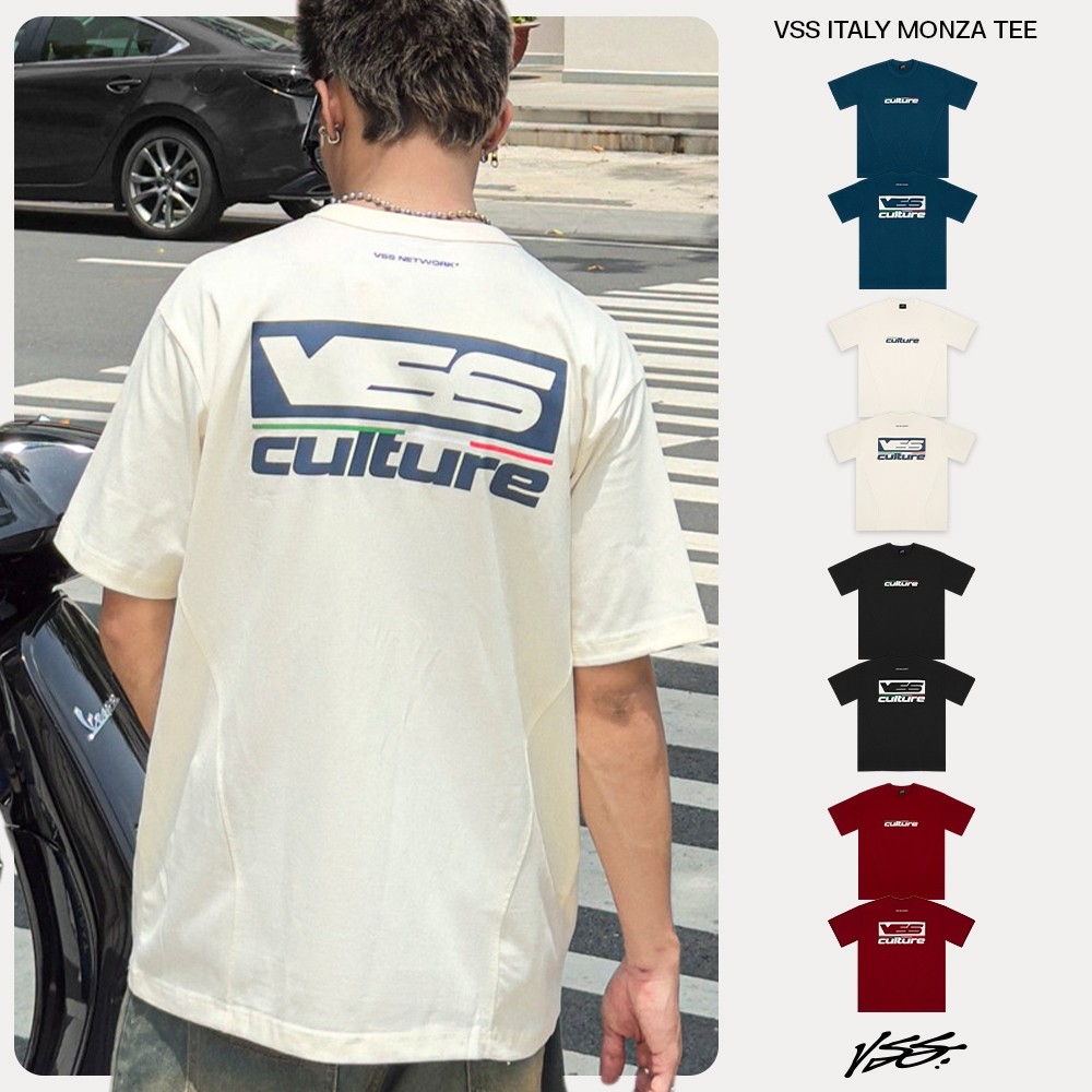 Áo Thun Nam Nữ VSS Chính Hãng Vải Cotton 2 Chiều Thấm Hút Form Rộng Hình In Basic Trẻ Trung - VAT15