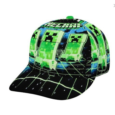 [Hoạt Hình] Mũ Minecraft Mũ Bóng Chày Mũ In Hình Mũ Chống Nắng In Hình Người Lớn Quần Áo Trẻ Em QTBR