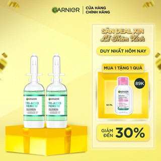  Bộ 2 Serum thế hệ mới 15%  PHA,AHA BHA ,NIACINAMIDE  giúp da trông sáng láng khỏe hơn-Garnier Tri-acid serum 20ml x 2 
