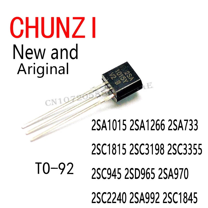 100 Chiếc Mới Và Chính Hãng A1015 TO-92 2SA1015 2SA1266 2SA733 2SC1815 2SC3198 2SC3355 2SC945 2SD965