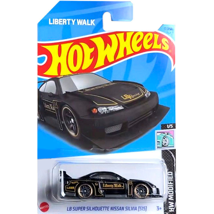 HotWheels HotWheels NISSAN S15 Xe thể thao sửa đổi LBWK Đen NISSAN SILVIA 17 23A