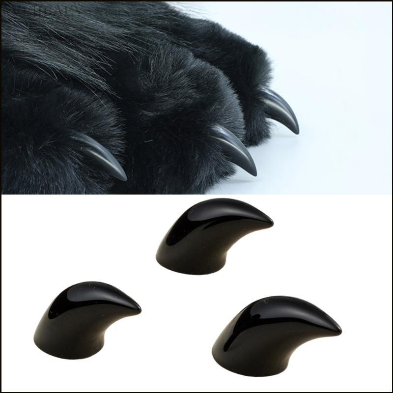Avejjbaey Fursuit Paws Móng Tay DIY Phụ Kiện Lông Therians Mèo Paws Găng Tay Đồ Quà Tặng