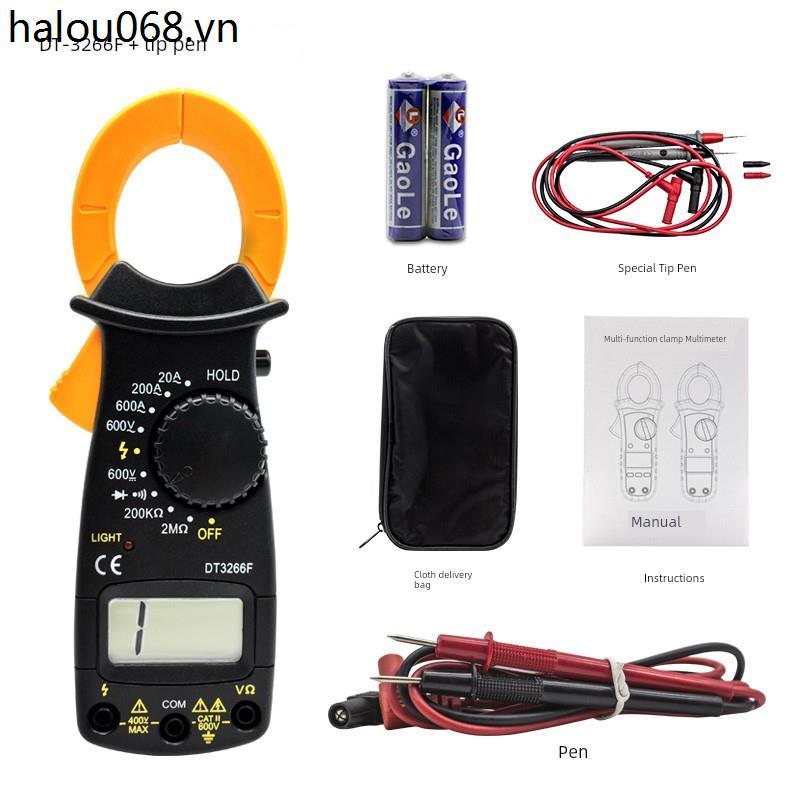 Kẹp Ampe kế DT3266L Kẹp vạn năng VC3266L + Màn hình kỹ thuật số Kẹp Dây đeo Buzzer Chống dây lửa