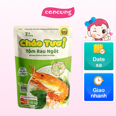 Cháo tươi Cây Thị tôm rau ngót
