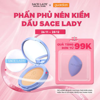  Phấn Phủ Nén Kiềm Dầu Sace Lady Lasting Waterproof Face Powder 10G 