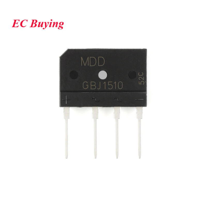 EC buying EC Mua GBJ1510 GBJ6 1000V 15A Bộ chỉnh lưu cầu silicon GBJ1510 GBJ6 1000V 15A Mô-đun chỉnh