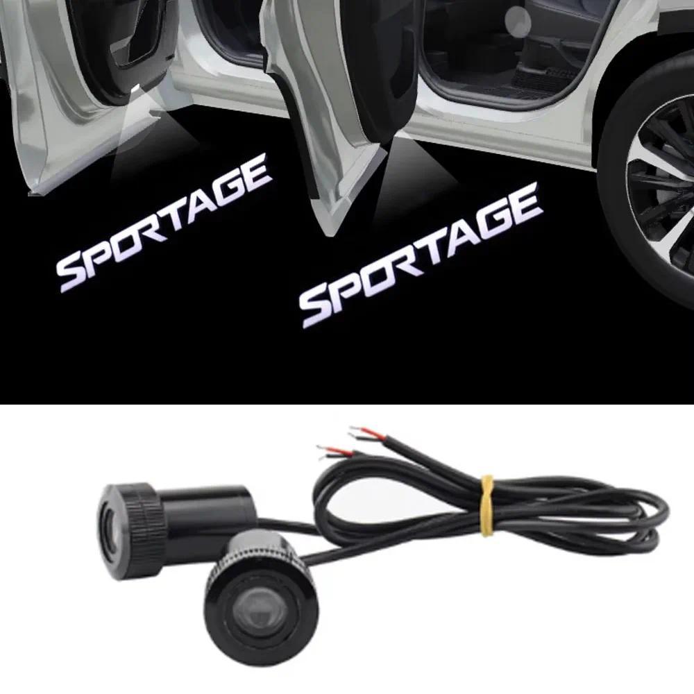 Đèn LED Logo THỂ THAO Trắng 4TH Đèn LED Máy Chiếu Đèn Cửa Cho KIA SPORTAGE K5 K3 KX3 KX5 Kiểu Dáng X