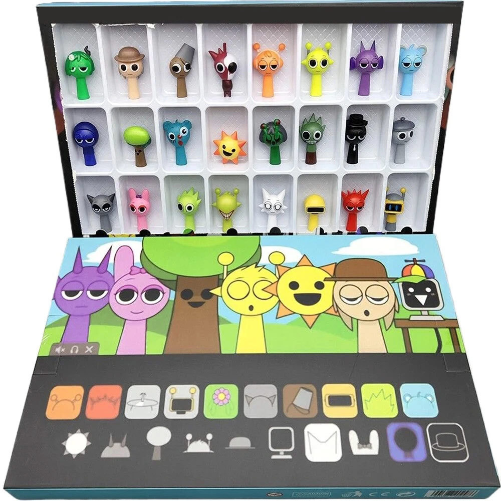 24Pcs Sprunki Rhythm Box Game Action Toy Game Action Figures Toy Figurine Gift