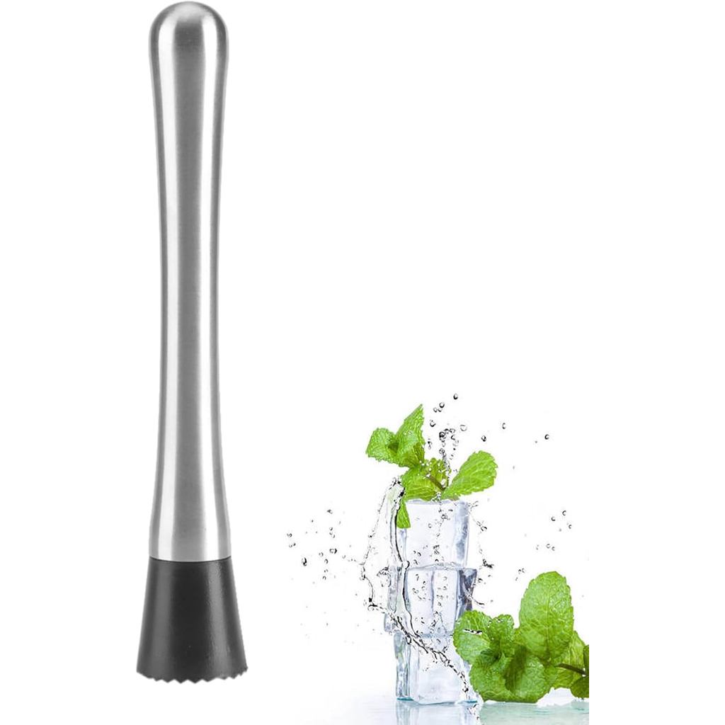 Thép không gỉ Cocktail Muddler, Lemon Smasher Bar Stick Mojito Muddler Máy Nghiền Trái Cây Thanh Mud