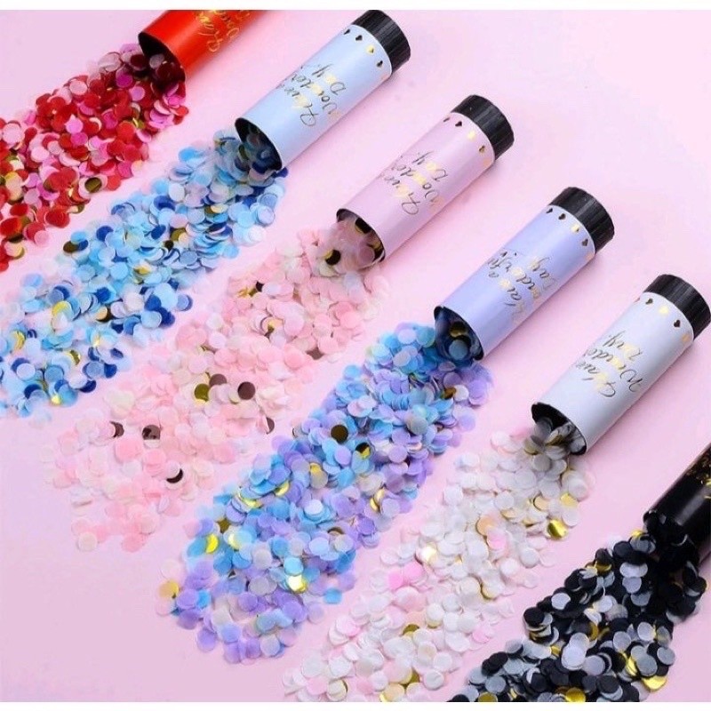 Ống phut giấy mini trang trí sinh nhật, party nhỏ gọn, dễ sử dụng