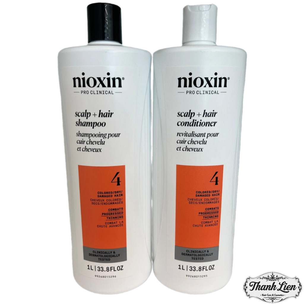 Dầu gội xả chống rụng tóc Nioxin System 4 1000mlx2[ LT ]