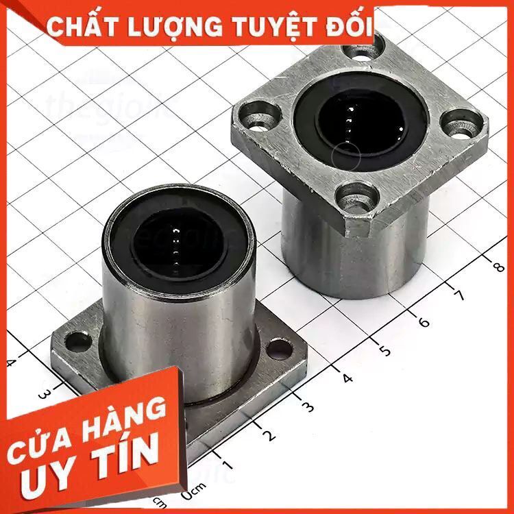LMK16UU Bi Trượt, Con Trượt Mặt Bích Vuông Lỗ Trục 16mm, Đường Kính Ngoài 28mm, Dài 37mm FixLab – Li