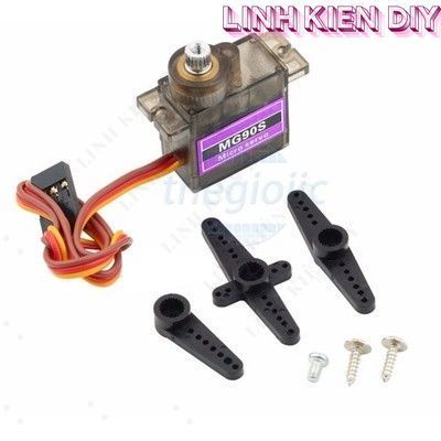 MG90S Động Cơ Servo 360 Độ, Răng Nhựa, 1.8 Kg.Cm, 4.8 → 6V Linh Kiện DIY