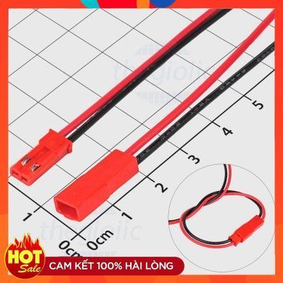 [5 Cái]- Cặp Dây JST 2 Chân Đực-Cái Dài 20cm Dùng Cho Pin RC ChipViet Store