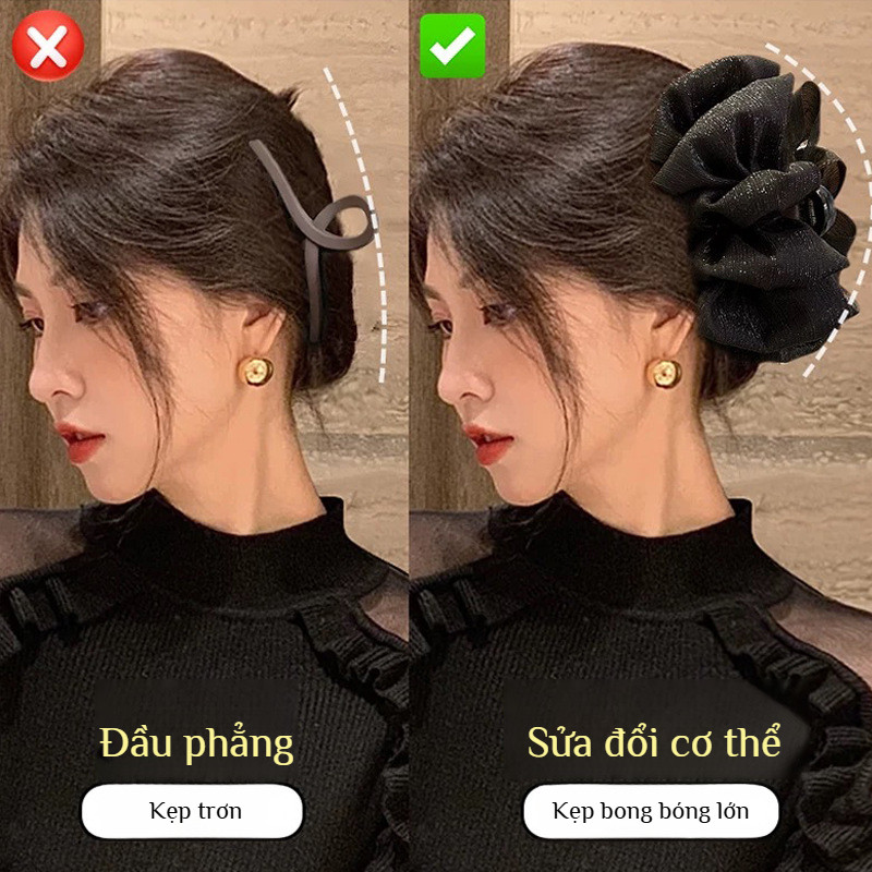 【Lớn/Đám Mây/Sao Mai】JMY- Kẹp Tóc Bong Bóng Đám Mây/Phụ Kiện Tóc Thời Trang/Kẹp Tóc Lưới Cho Tóc Dài