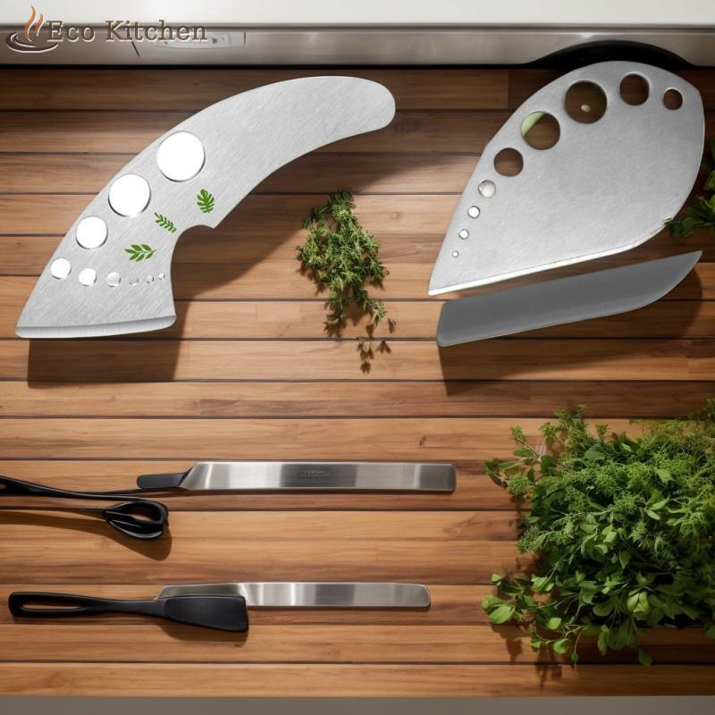 [Eco Kitchen] Thép không gỉ / ABS Herb Stripper Đa chức năng Herb Peeler Herb Vanilla Stripper Dụng 