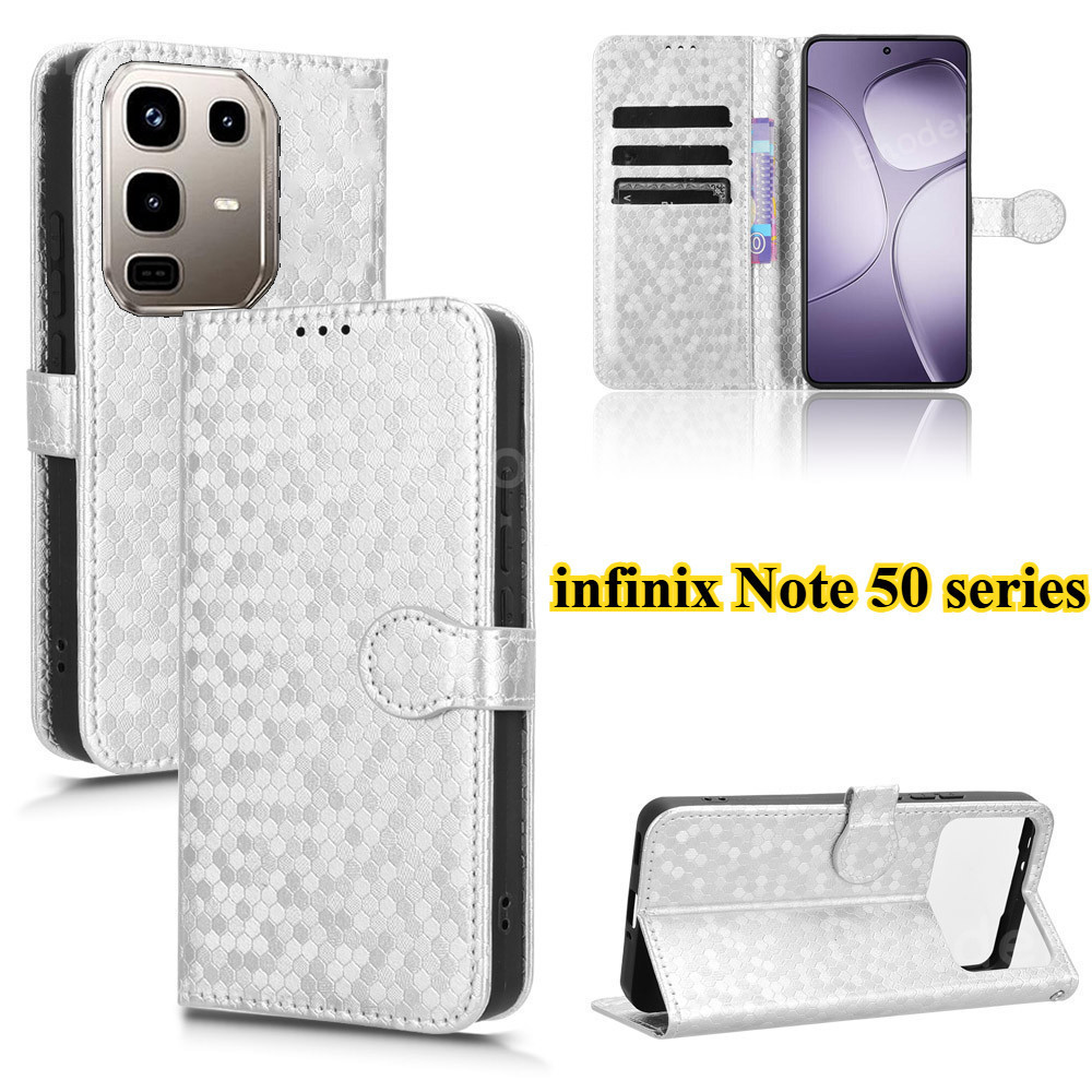 Ốp Da Sang Trọng Cho infinix Note 50 Pro Plus 50X 4G 5G 2025 Ốp lưng Khe Cắm Thẻ Ví Từ Tính Cho Note