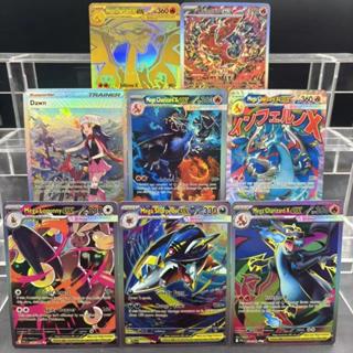 Pokemon DIY PTCG Bộ Sưu Tập Thẻ Mega Charizard X ex Phantasmal Ngọn Lửa EN Tự Làm Thẻ Đơn Trò Chơi Cổ Điển Thẻ Anime Quà Tặng Đồ Chơi