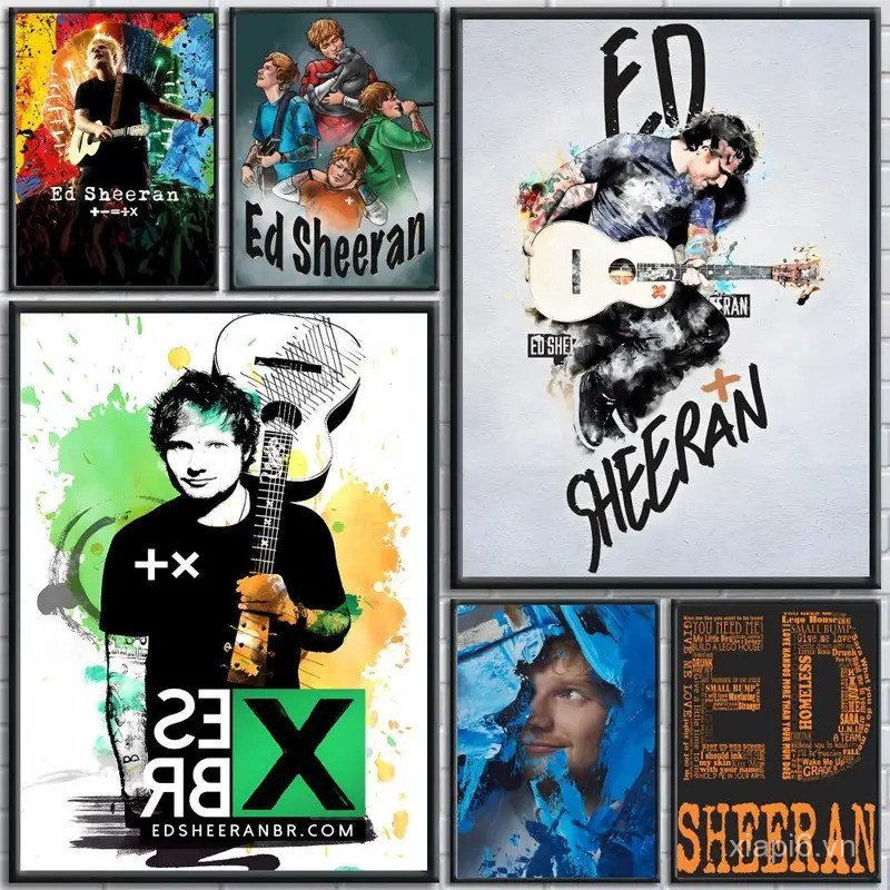 Poster vải Ed Sheeran, In độ phân giải cao, Thích hợp cho gia đình, văn phòng, ký túc xá, trang trí 