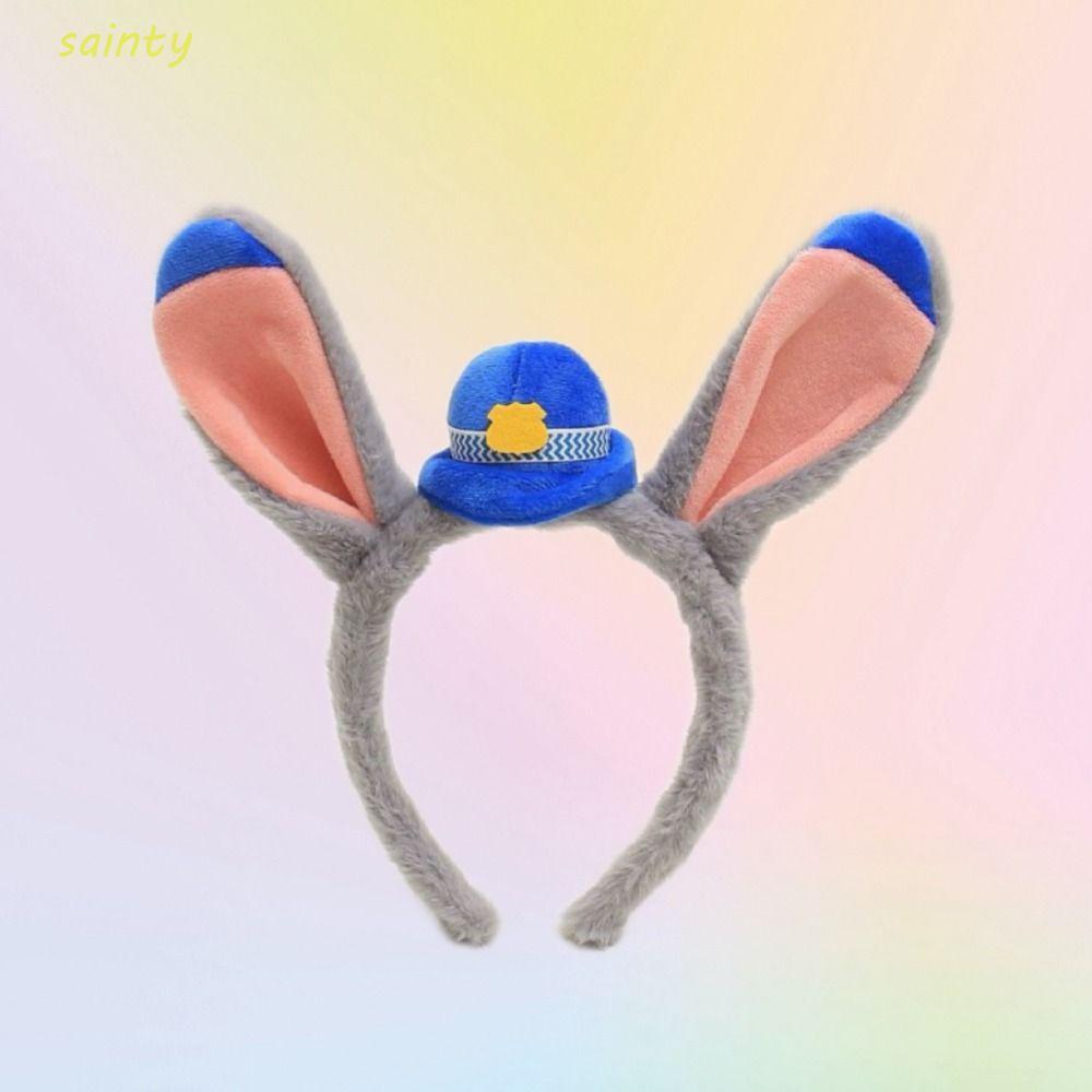 Sainty Bunny Ears Hair Band - Kawaii Cartoony Plush Headband Cho Tiệc và Biểu Diễn