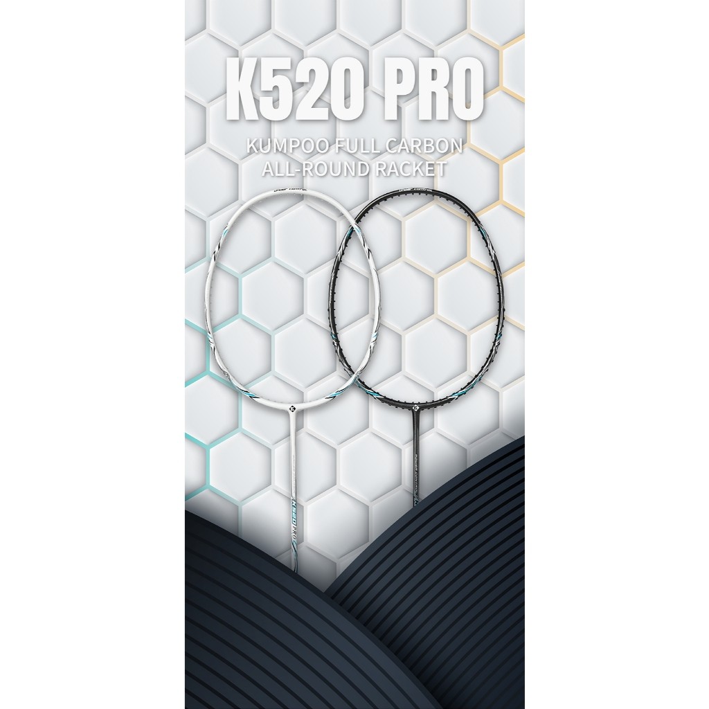 Vợt Cầu Lông Kumpoo Power Control K520 Pro Căng Sẵn 11kg, Tặng Kèm Cước, Quấn Cán, Túi Đựng Vợt