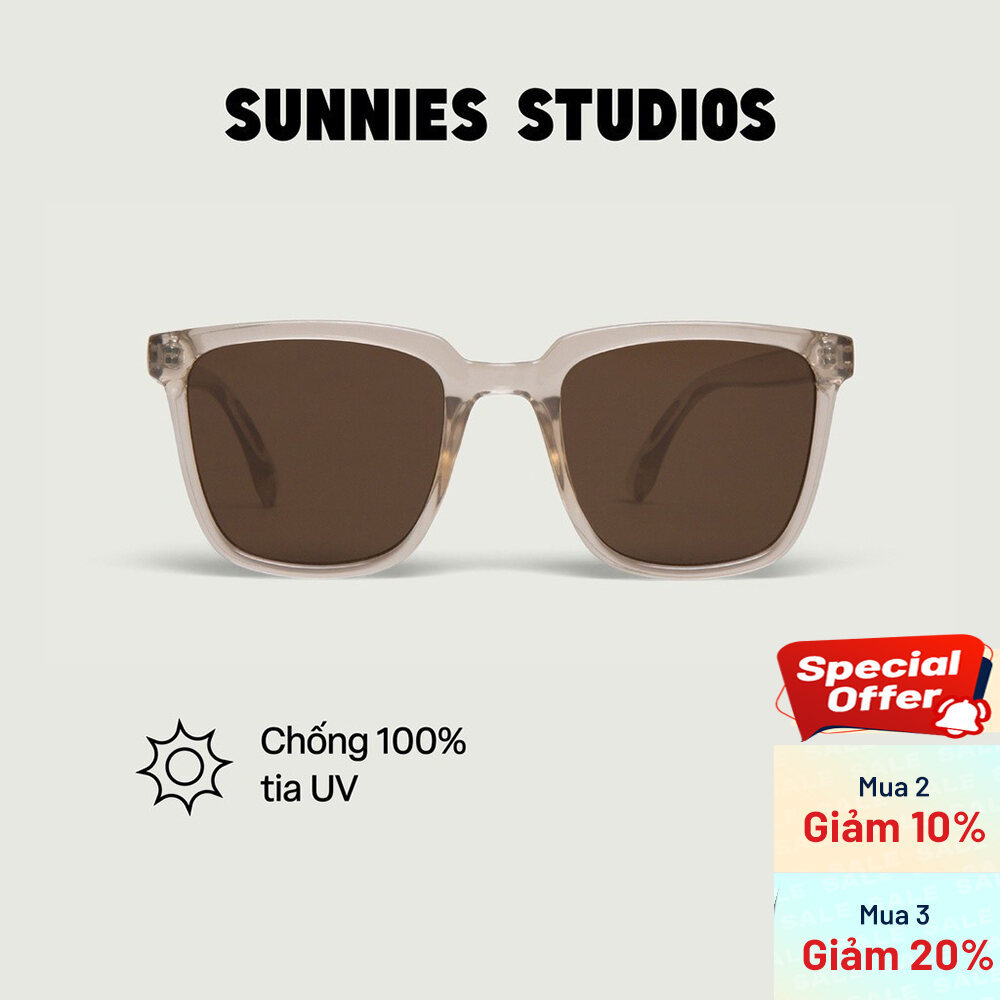 SUNNIES STUDIOS - Kính Mát Gọng Vuông Nigel Hazelnut - 60312-2-2