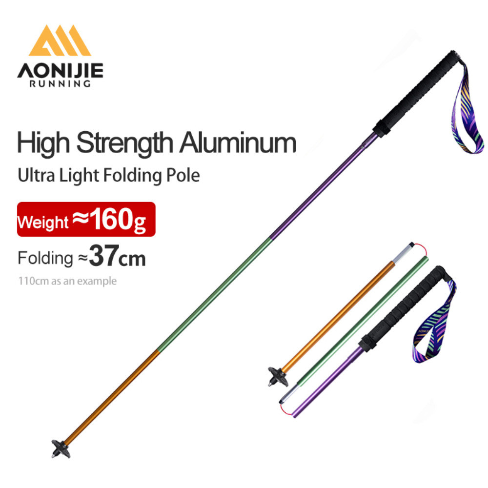 AONIJIE E4201 - Gậy Du Lịch Hợp Kim Nhôm Nhẹ, Thu Gọn Dễ Dàng, Phù hợp Cho Người Đi Bộ Đường Dài