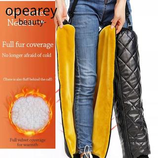 Miếng đệm đầu gối mùa đông OPEAREY nhung, có đàn hồi giữ ấm, unisex