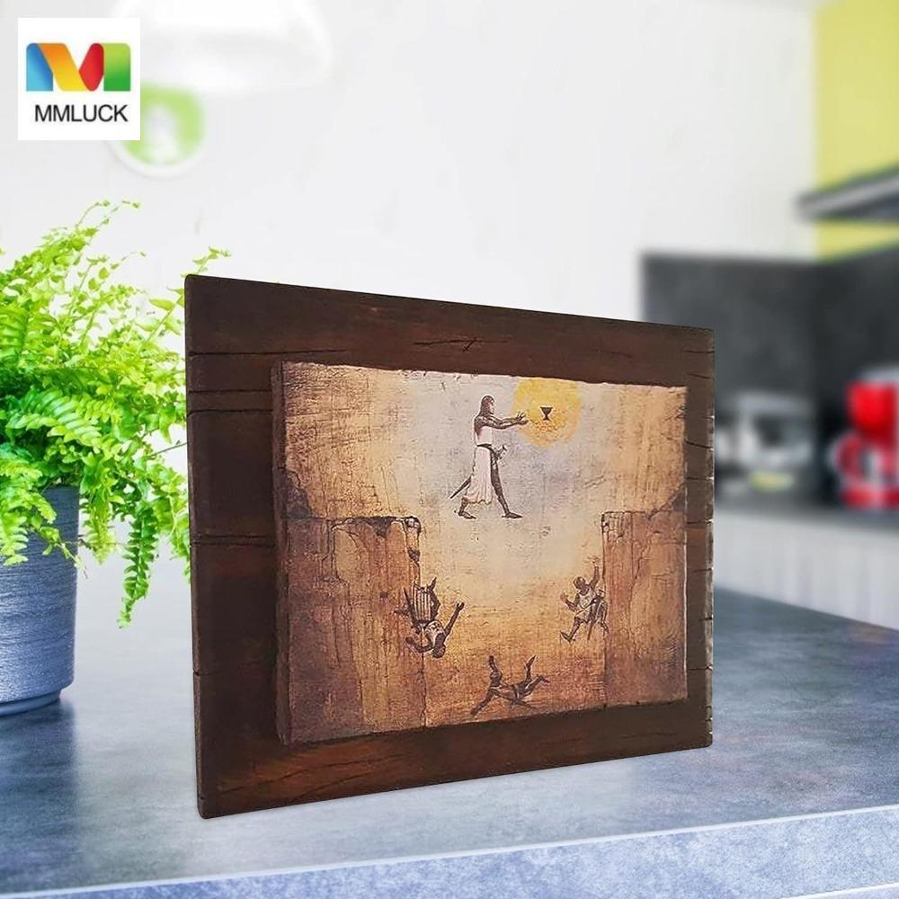 MMLUCK Grail Knight Tranh, Gỗ Indiana-jones Leap of Faith Bản sao, Hoàn hảo để trưng bày Knight-leap