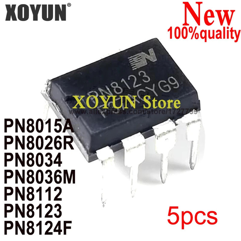 (5 chiếc) PN8015A PN8026R PN8034 PN8036M PN812 PN8123 PN8124F DIP chip ic còn hàng QN9R