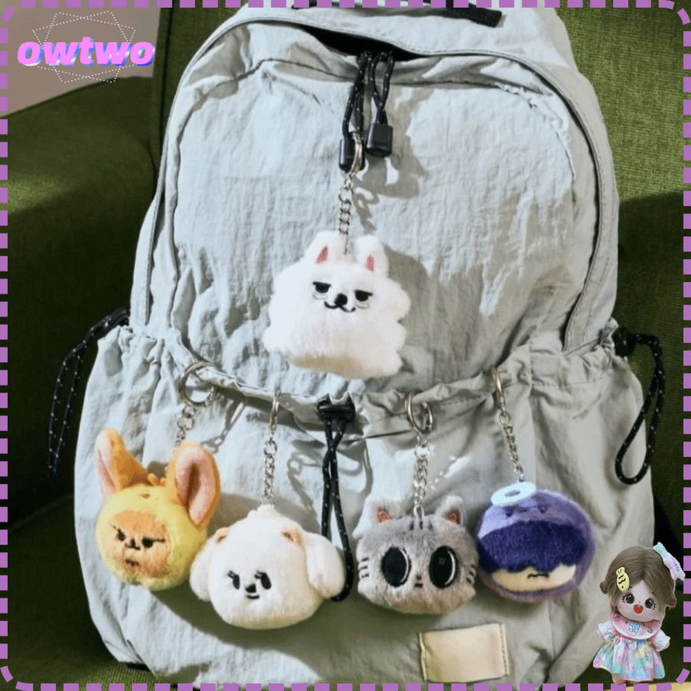 Búp bê sang trọng OWTWO TXT, Móc khóa sang trọng bằng Cotton PPULBATU, Móc khóa động vật nhồi bông h